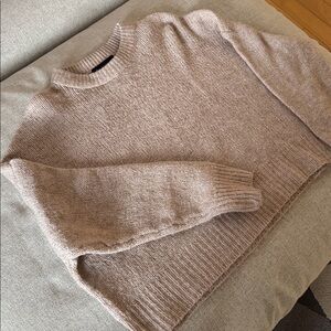 Oversized Cozy Tan Women's Sweater